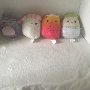 Squishmallows Purple and Pink Plush four piece